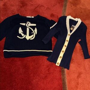Liz Claiborne Navy & Boston Proper Cream Knit Cardigan Sale 2 for 1 Price
